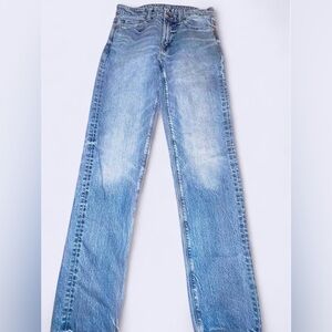 AE Denim NWOT | Classic Fit | Faded Blue | Frayed Hem | Size 29x34